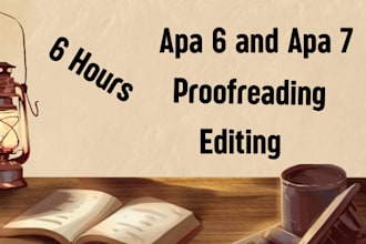 accurately edit, format, proofread in apa style in 5 hours