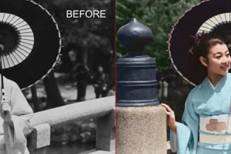 enhance, colorize, restore, and correct any old damaged pictures