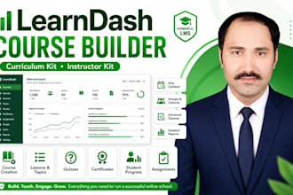 design lms website with learndash,memberpress buddyboss