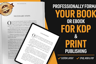 professionally format your book for KDP and print publishing