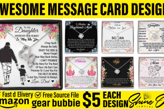 do unique shine on jewelry message card design