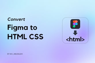 convert figma to html css responsive