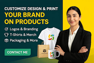 design custom product branding mockup and ready artwork
