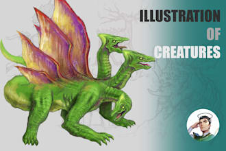 draw fantasy creatures and monster for dnd