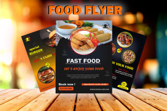 design food and restaurant menu and flyer design services
