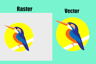 vector tracing, logo vectorizing, raster to vector trace