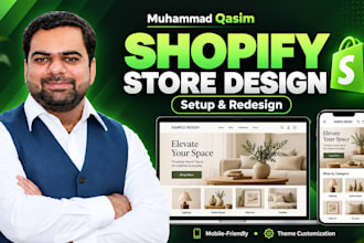design or redesign your shopify store for your ecommerce business
