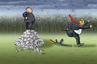 draw education and political cartoons