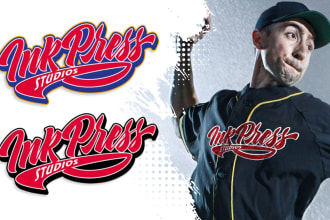 design varsity, baseball styled logo