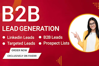 do targeted b2b lead generation, list building and lead prospecting
