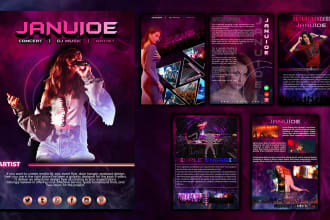 design dj epk, media kit, artist press kit, speaker kit, one sheet