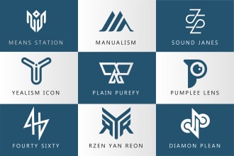 design minimalist monogram, initial letters and clothing brand logo