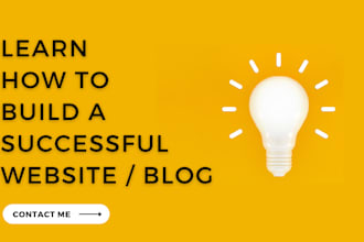 teach you how to use wordpress and set up a professional website or blog