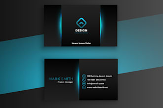 design modern business card with qr code for you