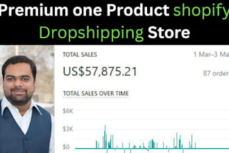 create a branded one product shopify dropshipping store
