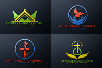 create christian, religious or church unique minimalist ministry logo