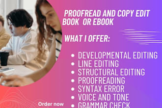 professionally proofread and copy edit your novel