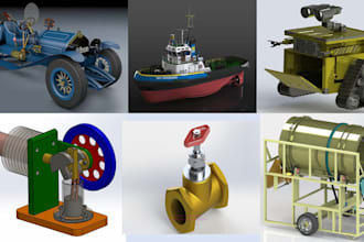 do 3d modeling,and 2d drawin in solidwork, autocad,onshape