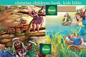 create christian and bible themed illustrations