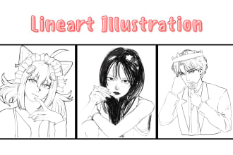 draw nft lineart, figures, anime, portrait, nsfw, pfp, fanart