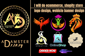 do ecommerce, shopify store logo design, webiste banner design