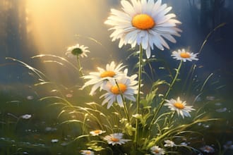 create professional flower or plant digital art