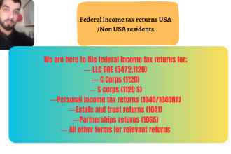 file federal income tax returns for US and non US residents