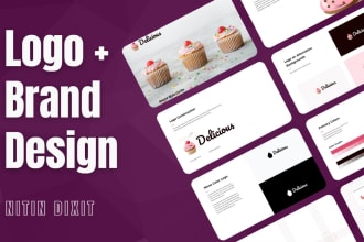 design modern minimalist logo and brand style guide