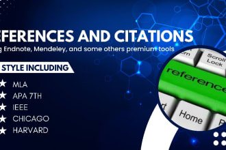 create citation and reference in your document with endnote, mendeley, apa, mla