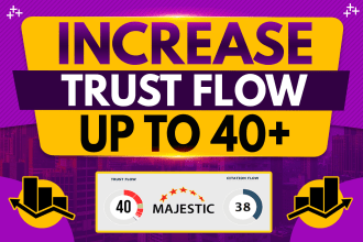 increase your website majestic tf upto 40 plus