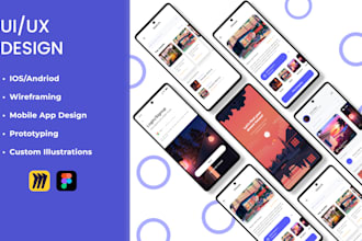 do UI UX design, interactive mobile app UI UX design