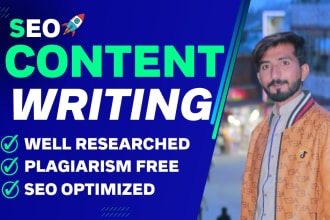 do SEO content writing, blog writing and technical writing