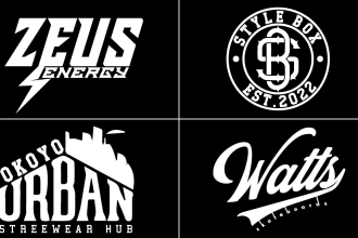do urban streetwear clothing brand or y2k logo design