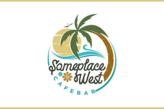 be design travel, adventure, tour, hotel and resort logo