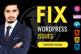 fix wordpress issues, bugs and woocommerce issues or errors