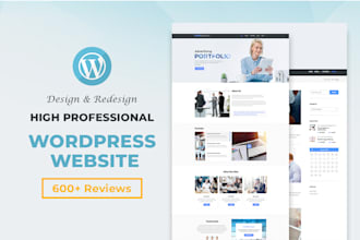 create a professional wordpress website or web design