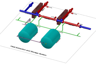 create 3d layout of chemical plant