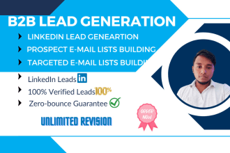 do highly targeted b2b lead generation, business leads, lead list building