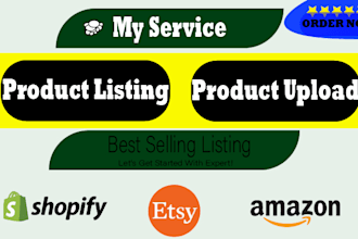 upload, listing product on your ecommerce website