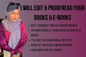 rewrite, edit, and proofread your books and ebooks