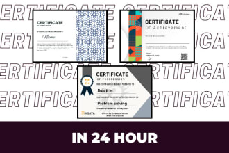 do professional certificate design