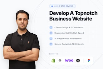 design and develop a professional business website or online store