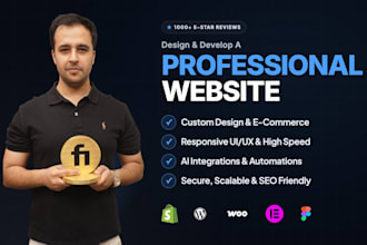 design and develop a professional wordpress website or online store