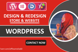 develop, design, and customize wordpress store and website
