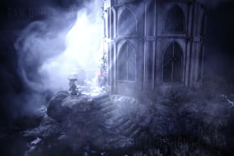 create high quality 3d environment art, concept art, fantasy art, sci fi art