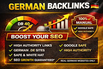 build high authority germen do follow links for high rank website