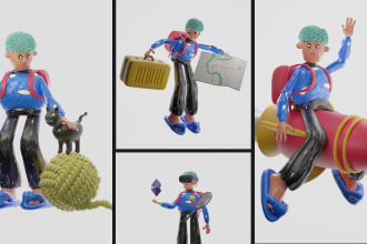 create 3d illustrations for you