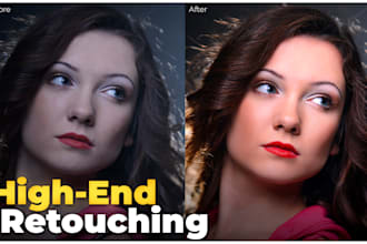 professionally retouch fashion, portraits, beauty, headshots
