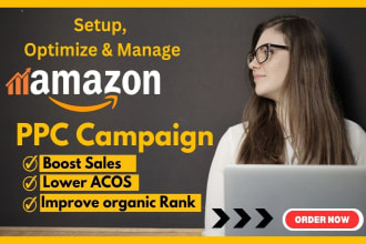 setup and manage your amazon PPC campaign sponsored ads