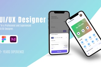 create mobile app ui and website ui design